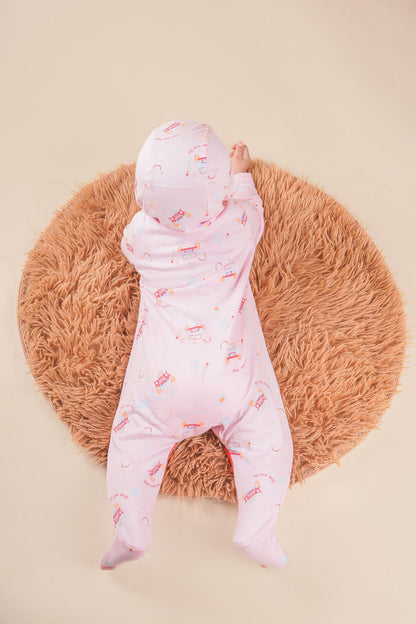 Hooded sleep suit (pack of 2)