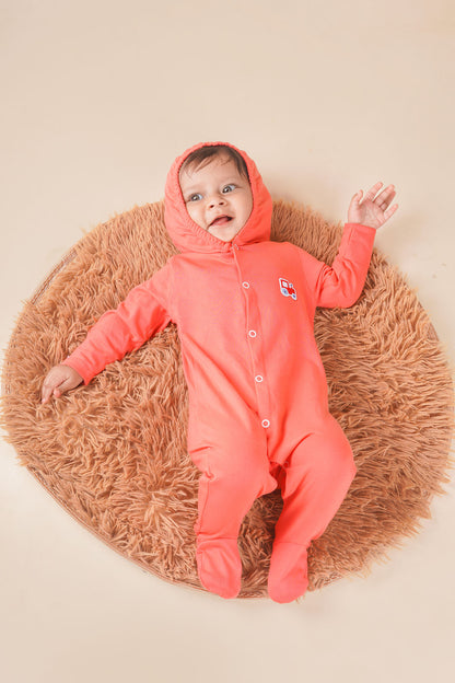 Hooded sleep suit (pack of 2)